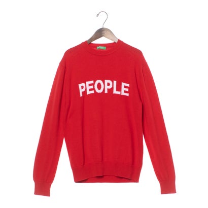 ユナイテッド カラーズ オブ ベネトン UNITED COLORS OF BENETTON. フロントロゴクルーネックコットン..