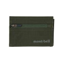 モンベル mont-bell コンパクト三つ折り財布 (ダークグリーン)