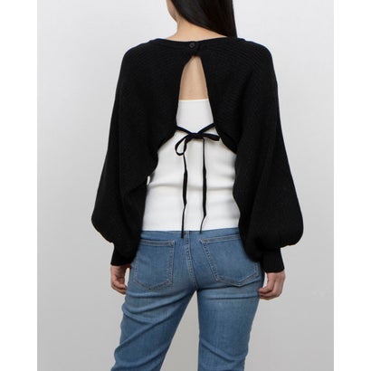 アルシーヴ archives マルチwayラメリブニットボレロ （BLK）