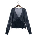 ドゥ アルシーヴ DOUX ARCHIVES シアーカシュクールニット (NVY)(4)