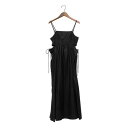アルシーヴ archives サイドカットアウトシャイニーキャミワンピース (BLK)