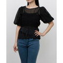 アルシーヴ archives シアーオーガンTOPS×チュールビスチェ (BLK)