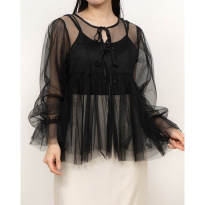 アルシーヴ archives ダイヤチュールチュニック (BLK)