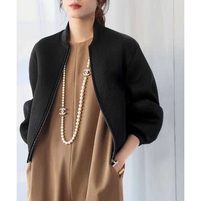 エルフランク ELFRANK ボリュームスリーブメッシュブルゾン （ブラック）