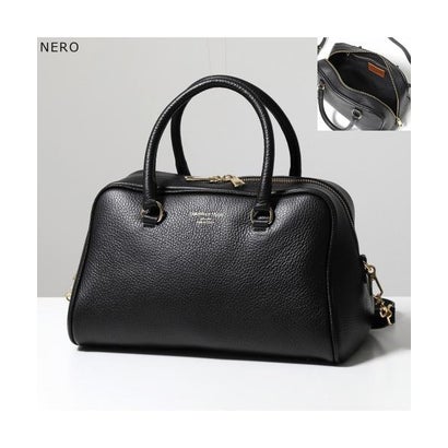 クリスチャンヴィラ CHRISTIAN VILLA CHRISTIAN VILLA ボストンバッグ 4918 レザー ハンドバッグ （BLACK/ブラック）