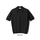ジョンスメドレー JOHN SMEDLEY JOHN SMEDLEY 半袖 ニット ポロシャツ ISIS EASY FIT (BLACK)