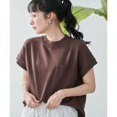 【WEB限定】サラコフレンチスリーブハイネックサマーニットトップス