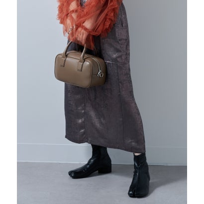 メゾンブリーズレヴール MAISON BREEZE reveur square mini boston bag PUレザースクエアミニボストン ショルダー付き (ブラウン)