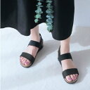 エンチャンテッド enchanted ダブルベルトフットベットサンダル (ブラック)
