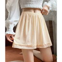 ミニミニストア miniministore ペチコートパンツ 涼しい ナイトウエア (ベージュ)