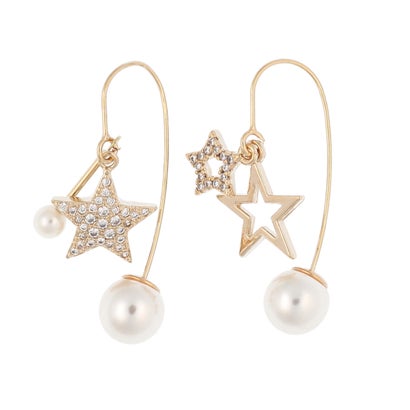 スリーフォータイム Three Four Time スリーフォータイム Three Four Time 星フックパールキャッチピアス （ゴールド）