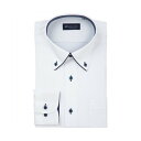 トーキョーシャツ TOKYO SHIRTS 【ストレッチ】 ボタンダウン 長袖 形態安定 ニットシャツ (ホワイト)