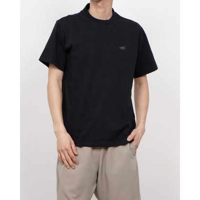 ニューバランス New Balance メンズ 半袖Tシャツ シューパッチレギュラーTシャツ_ AMT45097 (ブラック)
