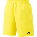 ヨネックス YONEX ヨネックス YONEX テニス ユニハーフパンツ ショートパンツ 短パン ベリークール UVカット 吸汗 速乾 ストレッチ 透け防止 日本バド (279 ライトイエロー)