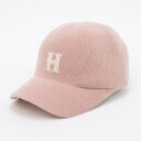 ホームゲーム HOMEGAME HOMEGAME - H LOGO KNIT Baseball Cap PINK (PINK)