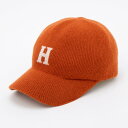 ホームゲーム HOMEGAME HOMEGAME - H LOGO KNIT Baseball Cap ORANGE (ORANGE)