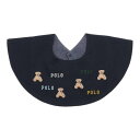プティマイン petit main 【POLO】刺繍スタイ【返品不可商品】 (コン)