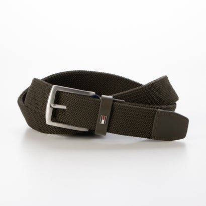 トミー ヒルフィガー TOMMY HILFIGER エラスティックベルト 3.5 (オリーブ)