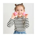 ブランシェス branshes ストレッチテレコ長袖Tシャツ (ボーダー)(4)