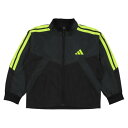 アディダス adidas ジュニア ウインドジャケット K MH CB ウィンドジャケット JM2021 (carbon/black/SOLAR SLIME)