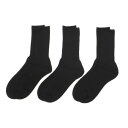 フルーツオブザルーム FRUIT OF THE LOOM C.FRUIT OF THE LOOM 3P DadSocks(black) (アソート)