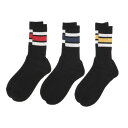 フルーツオブザルーム FRUIT OF THE LOOM Q.FRUIT OF THE LOOM 3P DadSocksライン(black) (アソート)
