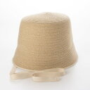 トーナル TONAL ウォッシャブルリボンバケットハット (ベージュ)