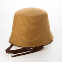 トーナル TONAL ウォッシャブルリボンバケットハット (ブラウン)
