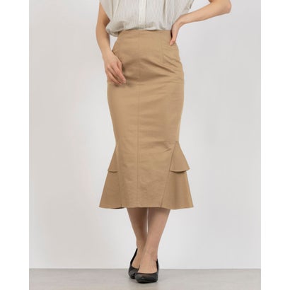 トーナル TONAL ストレッチドビーラッフルスカート (ベージュ) トーナル TONAL ストレッチドビーラッフルスカート (ベージュ)