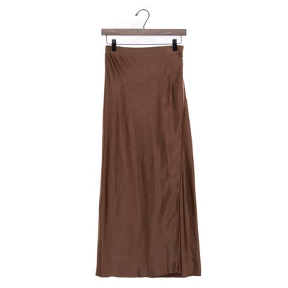 トーナル TONAL サテンリーンラインスカート (ブラウン) トーナル TONAL サテンリーンラインスカート (ブラウン)