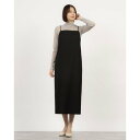 トーナル TONAL サテンコードキャミワンピース (ブラック)