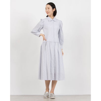 トーナル TONAL コルセットシャツフレアワンピース (オフホワイト)