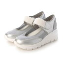 イング ing 【WEB限定】厚底メッシュストラップスニーカー (シルバー)(4)