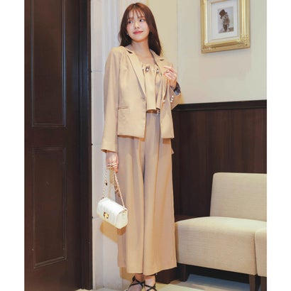 ノエラ NOELA パールギャザー2WAYオールインワン (チャ)