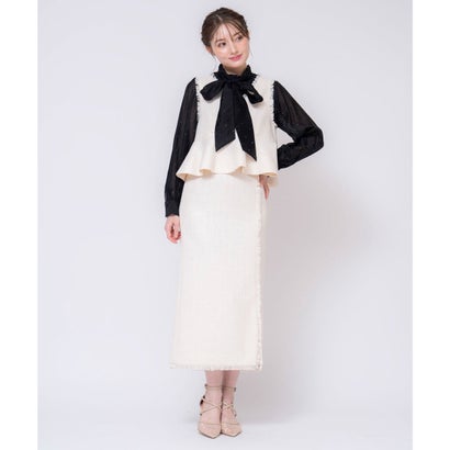 ノエラ Noela ツイードペプラムセットアップ （オフホワイト）