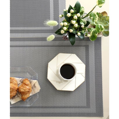 ジュビリー Jubilee 【2枚セット】 北欧デザイン PVC 撥水 ランチョンマット (グレー系その他)