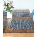 ジュビリー Jubilee 【2枚セット】 北欧デザイン PVC 撥水 ランチョンマット (ブラック系その他5)