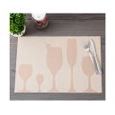 ジュビリー Jubilee 【2枚セット】 北欧デザイン PVC 撥水 ランチョンマット (ベージュ)