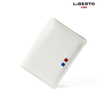 リベルト エドウィン LiBERTO EDWIN シュリンクレザー 本革 名刺入れ カードケース （ホワイト）