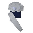 ニューヨーカー ホーム NEWYORKER HOME 長袖ヘンリーネックパジャマ (モクグレー)