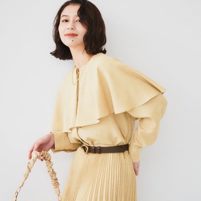 アンタイトル UNTITLED ケープカラーブラウス （イエロー(032)）