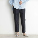 ザ ショップ ティーケー (ウィメン) THE SHOP TK(Women) シャンブレーハイパーテーパードパンツ (ネイビー(094))