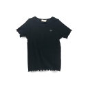 ブランシェス branshes ストレッチテレコ半袖Tシャツ (ブラック)