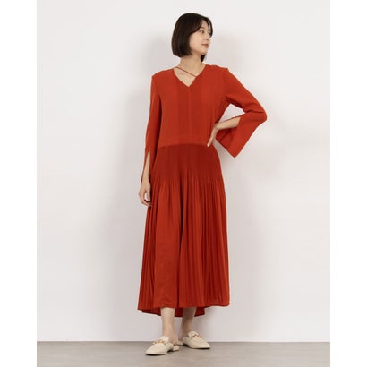 クラネ CLANE SLANT PINTUCK LOOSE ONEPIECE （RED）のサムネイル
