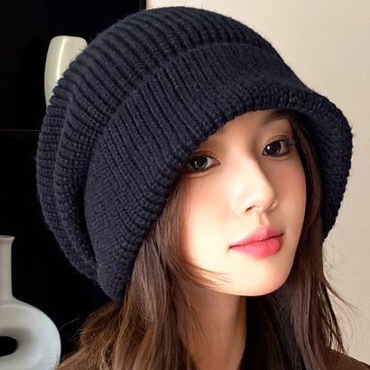 ダイヤモンドハーツ Diamond Hearts ボリュームリブニット帽 （ブラック）