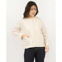 ファナカ Fanaka カットソーショートカーディガン (オフホワイト)