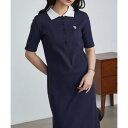 ラナン RANAN 【U.S. POLO ASSN.】ポロ衿リブワンピース (ネイビー)