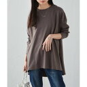 ラナン RANAN 〈B.C〉フレアーシルエットチュニック長袖 (チャコール)
