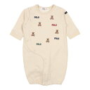 プティマイン petit main 【POLO BCS】くま刺繍2WAYオール【返品不可商品】 (クリーム)