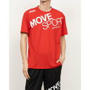 デサント DESCENTE メンズ 半袖機能Tシャツ ドライメッシュ ビックロゴ 半袖シャツ ST5SHT01M (レッド)